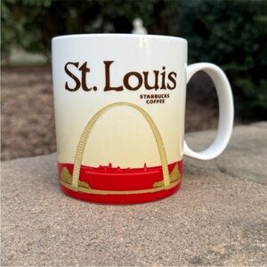 NWOB Starbucks 2011 Global Icon Collectors Series St. Louis Mug - Red and Cream
